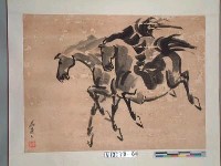 藏品(燕道人繪雙馬圖)的圖片